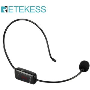 Retekess TR503 Draadloze Microfoon Headset Voice Versterker Fm-zender 87-108Mhz Voor Teaching Tour Guide Systeem Karaoke