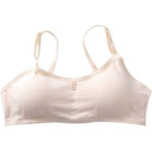 Kinderen Ondergoed Katoenen Tiener Training Beha Voor Meisjes Tiener Ademend Meisje Vest Bras Kinderen Kleding Willekeurige Kleur Training Beha