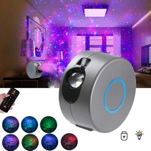 Galaxy Sterrenhemel Projector Roterende Water Zwaaien Nachtlampje Led Kleurrijke Nevel Cloud Lamp Voor Kinderen Slaapkamer Naast Lamp