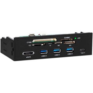 Jakcom - 5.25 Inch Optische Drive - USB3.0 - 6Gbps - Esata Voorpaneel Hub Voor Pc Desktop