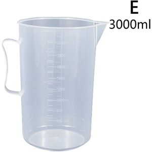 250Ml/500Ml/1000Ml/2000Ml/3000Ml Clear Plastic Afgestudeerd Maatbeker Voor bakken Beker Vloeibare Meten Jugcup Container