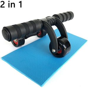 Geen Lawaai 3 Wielen Abdominale Roller Home Fitness Apparatuur Spier Oefening Lichaam Arm Taille Gym Ab Oefening Power Spier Trainer