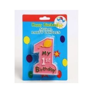 Mijn 1e Verjaardag Tandenstoker Cake Kaars Kids Eerste Een Anniversary Party Decor voor verjaardagsfeestje Modieuze stijl