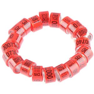 20Pcs Duif Voetring Met Woord Oorbellen Duurzaam Vogel Ring 12Mm