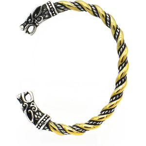 Langhong 1 Pcs Viking Armband En Bangle Wolf Hoofd Armband Voor Mannen En Vrouwen Talisman Sieraden