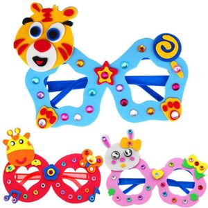 Arts Ambachten Diy Speelgoed Cartoon Bril Baby Ambachten Kids Puzzels Educatief Voor Kinderen Speelgoed Fun Party Diy Meisje/Jongen 02