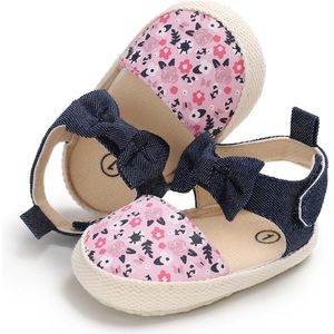 0-18 M Baby Meisjes Bloem Schoenen Pasgeboren Zachte Sole Crib Sandalen Eerste Wandelaar Schoenen