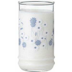 230Ml Japanse En Koreaanse Glas Bellflower Bloem Gele Bloem Cup Hittebestendig Melk Kopje Koffie Kopje Sap Cup verdikte Cup