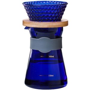 300 Ml Gao Peng Si Glas Hittebestendig Glas Druppelaar Koffie Pot Met Bijpassende V60 Herbruikbare Filter Set.
