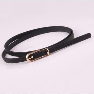Vrouwen Slim Dunne Jurk Riem Lederen Riem Gesp Zwart Wit Blauw Skinny Vrouwelijke Riem Tailleband