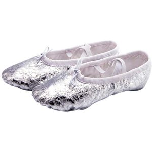 Vrouwelijke Zachte Ballet Schoenen Vrouwen Dansschoenen Spitse Slippers Gymnastiek Flats Split Zool Schoenen #2G29