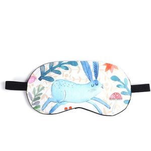 Leuke Katoenen Cartoon Eye Cover Slaapmasker Beschermende Grappige Eyepatch Slaap Oogmasker Relax Eye Band Slapen Aid Kids Blinddoek