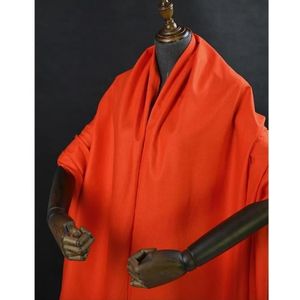 18 herfst Plain Geverfd Zijde en Katoen Voor Vrouwen Jurk Jas 90cm 34Momme Oranje Mode doek voor DIY Naaien