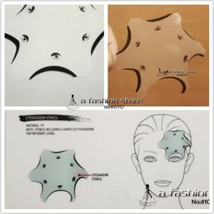 6 Stijl In 1 Pc Cosmetica Oogschaduw Kat Smokey Eye Stencils Wenkbrauw Stencil Shadow Modellen Template Urban Makeup Tools