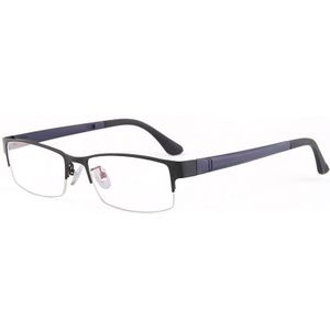 Logorela Legering Glazen Frame Mannen Vierkante Bijziendheid Recept Brillen Frames Half Velg Optische Mannelijke Koreaanse Eyewear 8053