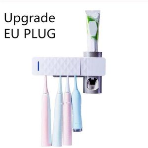Antibacteriële UV Tandenborstel Sterilisator Ultraviolet Sanitizer Automatische Tandpasta Dispenser Squeezer Holder voor Badkamer