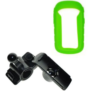 Motorcycle Bike Rotary Mount Bracket Houder + Siliconen Bescherm Case Voor Gps Garmin Voor Etrex 10 20 30 10x 20x 30x