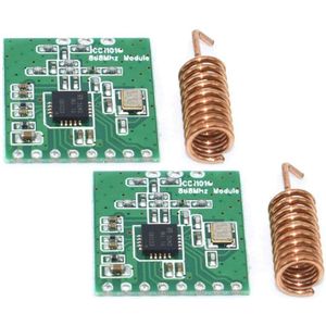CC1101 868Mhz Draadloze Module Lange Afstand Transmissie Met Antenne Pack Van 2