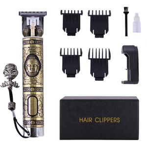 Oplaadbare Tondeuse Close-Snijden 0Mm Boeddha T-Blade Kaalhoofdige Outliner Mannen Nul-Gappedbarbershop Draadloze Digitale haar T