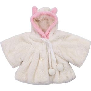 Winter Baby Meisjes Kleding Faux Fur Fleece Wol Blends Jas Pageant Warme Jas Xmas Snowsuit Baby Hooded Bovenkleding