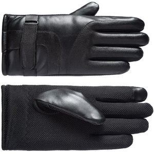 Leer Fietsen Handschoenen voor Herfst en Winter Fietsen Mannen en Vrouwen Touch Screen Warme Wind-proof en Waterdicht Katoen handschoenen