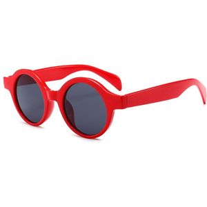 Ronde Zonnebril Vrouwen Kleine Ronde Zonnebril Mannen Vintage Brillen Wit Rood Dames Sunglass UV400