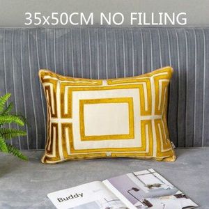 Dunxdeco Kussenhoes Decoratieve Kussensloop Moderne Luxe Golden Jacquard Sofa Beddengoed Coussin