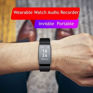 Yescool 16 gb Digitale Voice Recorder Wearable Smart horloge Armband Sport Stappenteller polsband MP3 Speler Voice Activated Recording