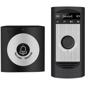 2.4G Draadloze Intercom Deurbel Thuis Draadloze Voice Intercom Deurbel Waterdichte Draadloze Intercom Deurbel Ondersteuning Twee-weg Inte