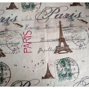 150 cm X 50 cm Parijs Eiffeltoren gedrukt stof katoen linnen gordijn tafelkleed stof