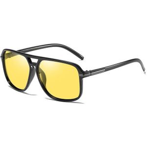 Nachtzicht Bril Voor Rijden Zonnebril Voor Mannen Gepolariseerde Nachtkijker Auto Geel Lens Zonnebril Lunette