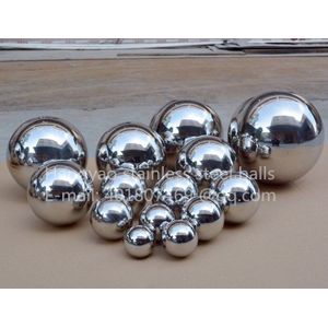 Zilver Dia 150mm 15 cm 201 roestvrij staal holle bal naadloze spiegel bal familie binnenplaats interieur decoratie