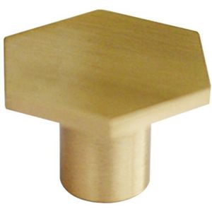 1 Pc Gold Brass Hexagon Knoppen Kabinet Deurklink Dresser Lade Trekt Home Keuken Meubels Hardware