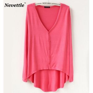 Nevettle Lente Dunne Swallow Casual Midi Vest Vrouwen Modal Katoen V-hals Button Jasje