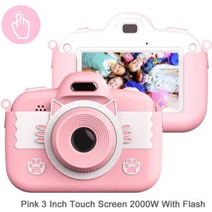 Touch Screen Kids Camera 3 Inch Kinderen Digitale Camera Ips Scherm Voor Kids Jongen Verjaardag Meisje Hd Video Camcorder Camera speelgoed
