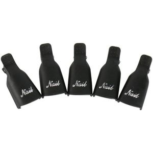 10Pcs Gel Remover Wraps Plastic Nagellak Remover Clip Nail Art Losweken Cap Nail Degreasers Cleaner Tips Voor vingers Gereedschappen