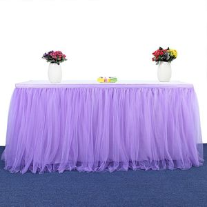 Tutu Tulle Tafel Rok Servies Doek Wedding Party Baby Doop Party Home Decor Tafel Plint Kerst Verjaardagsfeestje