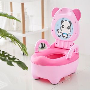 Baby Pot Kids Cartoon Panda Wc Trainer Kinderen Training Potje Wc-bril Draagbare Reizen Urinoir Comfortabele Rugleuning Potten