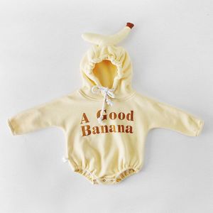 Winter kleding baby banaan kleding hoeden peuter overalls meisjes jumpsuit baby overalls romper