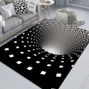 3D Tapijt Luxe Tapijt Vloermat Spiraal Rechthoek Tapijt 3D Geometrische Vloer Pad Voor Woonkamer Slaapkamer