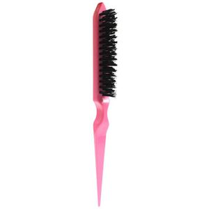 1 Pcs Professionele Borstels Kam Plagen Terug Kammen Hair Brush Slim Line Styling Tools 4 Kleuren