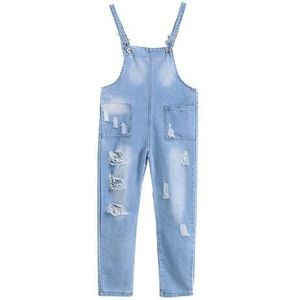 Kinderen Overalls Herfst Jongens Denim Broek Kinderen Knop Skinny Broek Ripped Cowboy Jumpsuit Voor Jongens