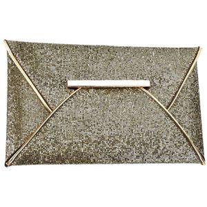 Handtas luxe shiny envelop clutch bag glitter dames handtassen bruiloft tassen voor vrouwen avond party