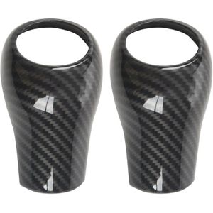 2X Carbon Fiber Pookknop Cover Voor Mercedes-Benz W204 W212 Een C E G Gls Klasse