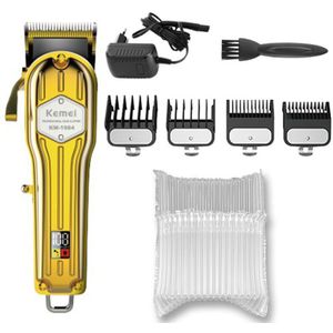 Elektrische Cord Draadloze Gebruik Tondeuse Professionele Tondeuse Voor Mannen Alle Metalen Haar Snijder Machine Krachtige Motor Kapsel