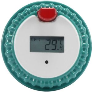 Zonne-energie Draadloze Zwembad Thermometer Zwemmen Spa Vijver Bad Waterdichte Digitale Lcd Backlit Drijvende Temperatuur Zender Meter