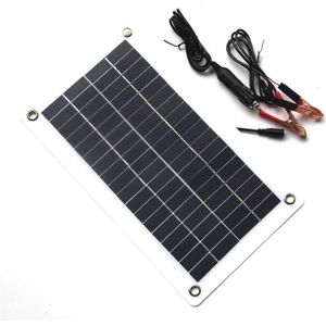 10W 18V 12V Draagbare Zonnepaneel Lader Met Dc 5521 Kabel Voor 12V Auto Boot Motor batterij Oplader