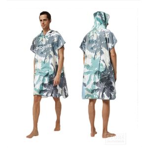 Microfiber Grote Strandlaken Wetsuit Veranderende Gewaad Zwemmen Robe Hooded Badhanddoeken Surf Mannen Vrouwen Poncho Quick Badjas