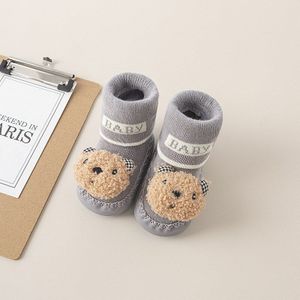 Geboren Kamer Sokken Baby Meisje Baby Cartoon Peuter Schoenen Sokken Antislip Leer Kinderen Floor Sokken Kamer kid Sokken 1-3 Jaar