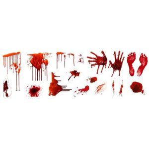 Halloween Stickers Horror Bloed Handen Deur Stickers Glas Sticker Home Decoratieve Zelfklevende Sticker